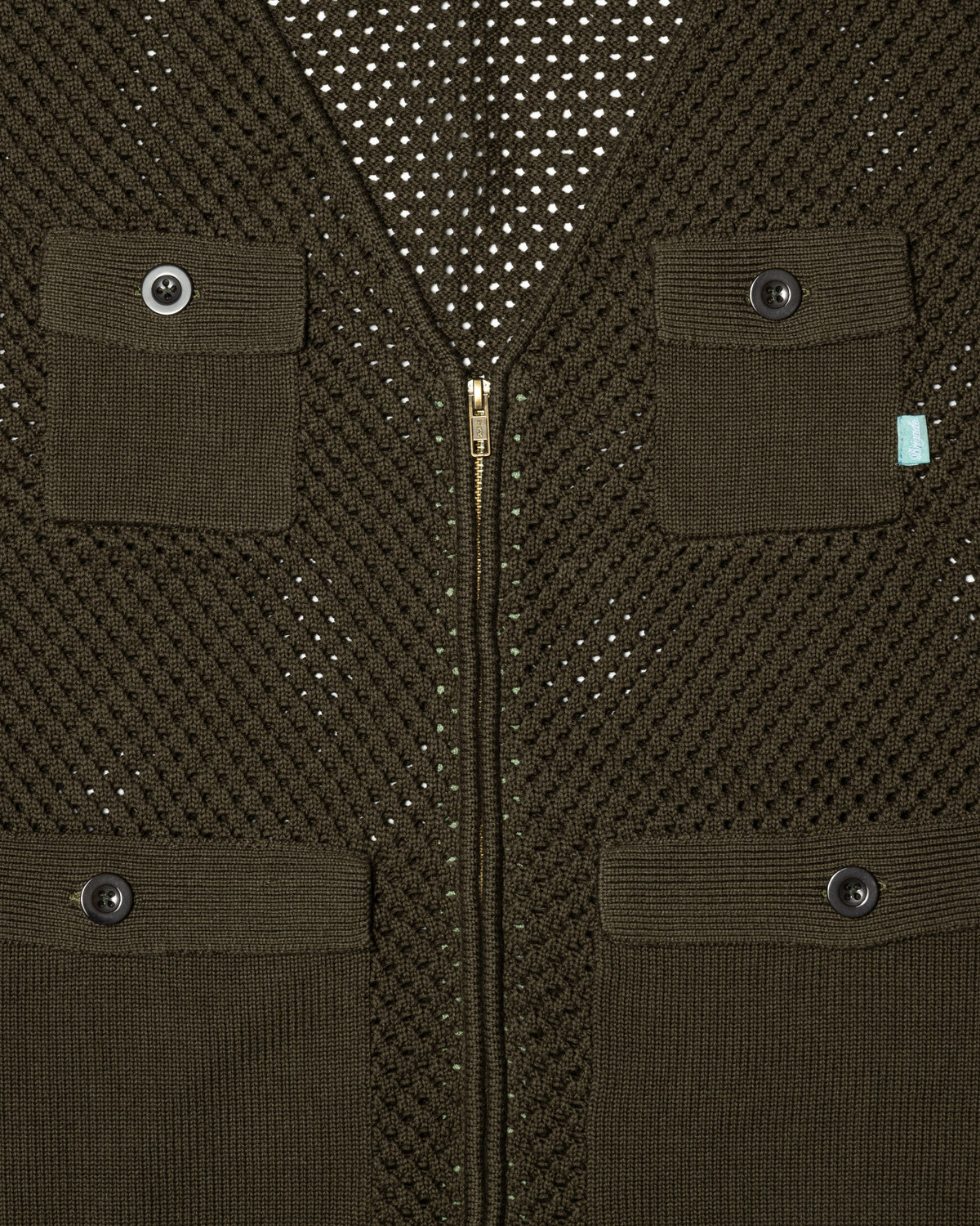 Mesh Knit Utility Vest