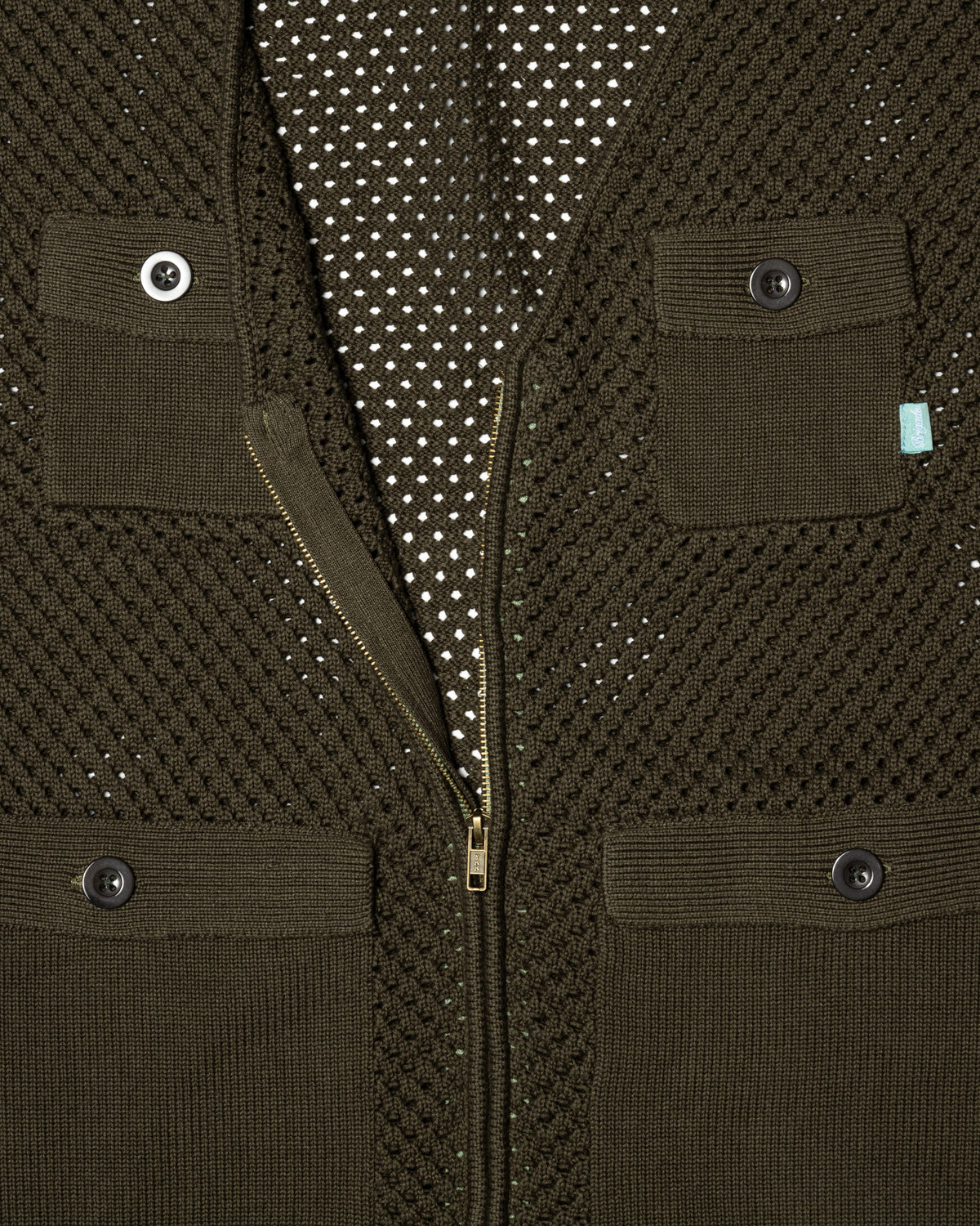 Mesh Knit Utility Vest