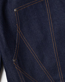 Raw Denim Double Knee Shorts