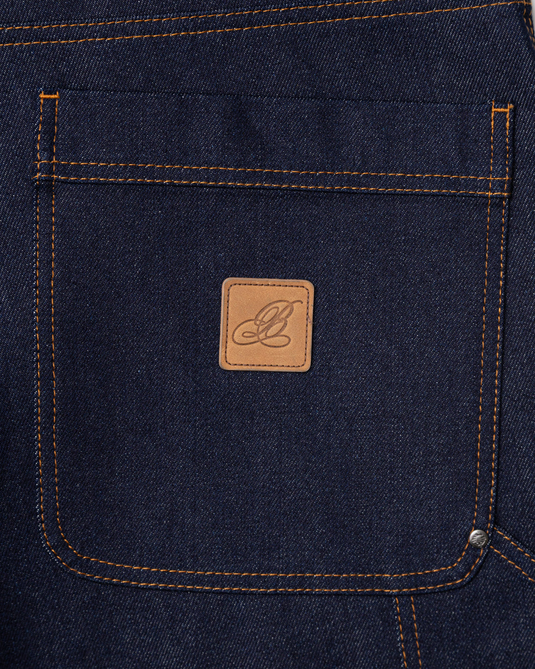 Raw Denim Double Knee Shorts