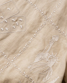 Embroidered Emblem Button Up