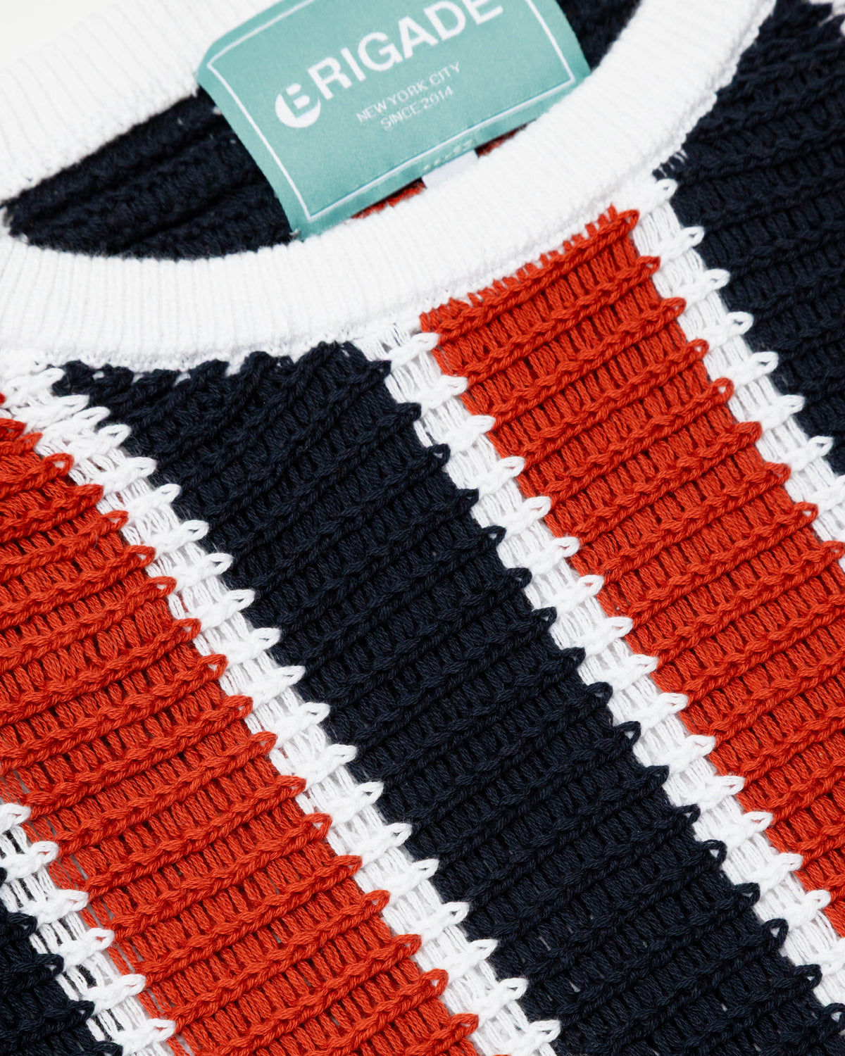 Striped Script Knit T-Shirt