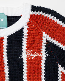 Striped Script Knit T-Shirt