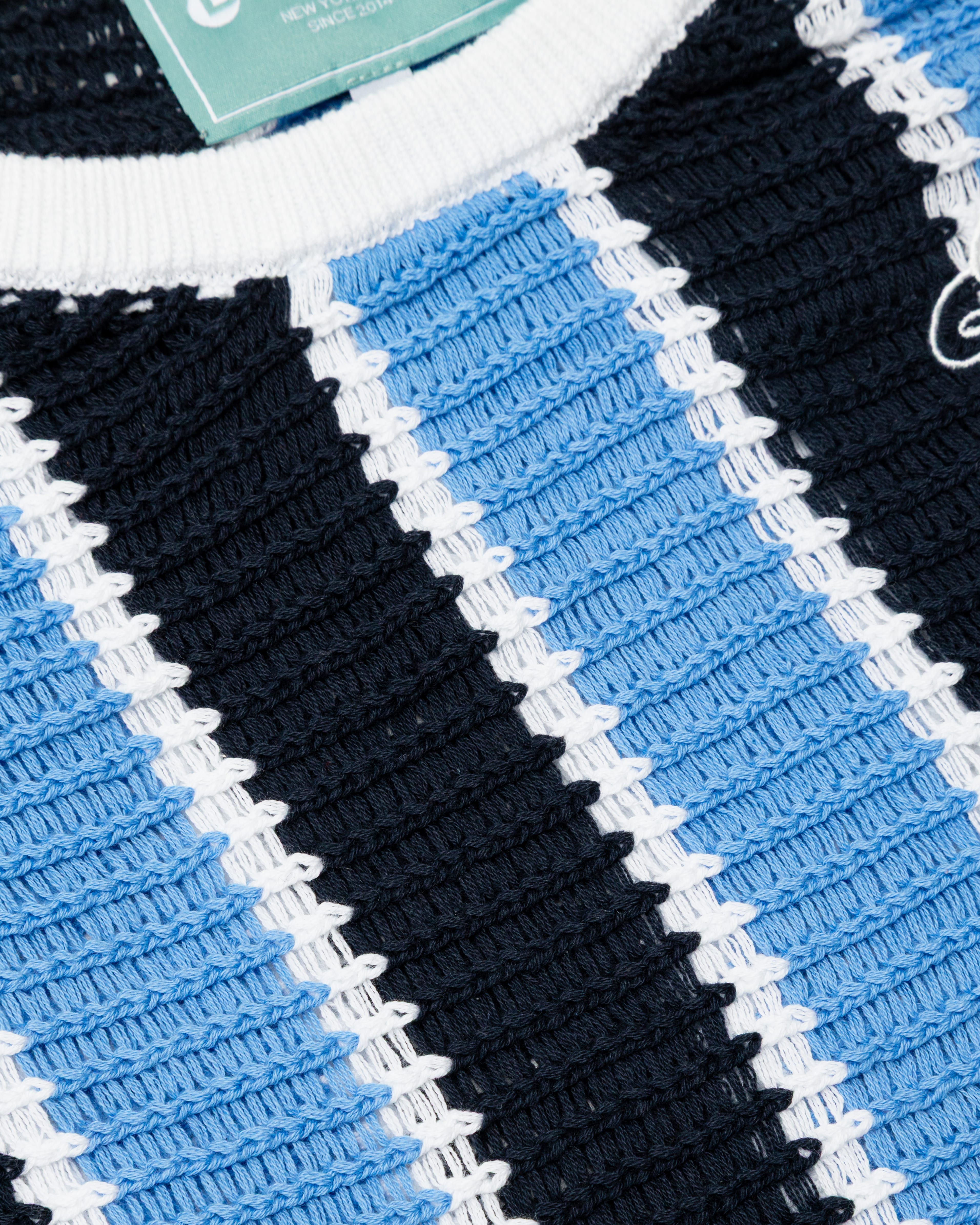 Striped Script Knit T-Shirt – Brigade USA