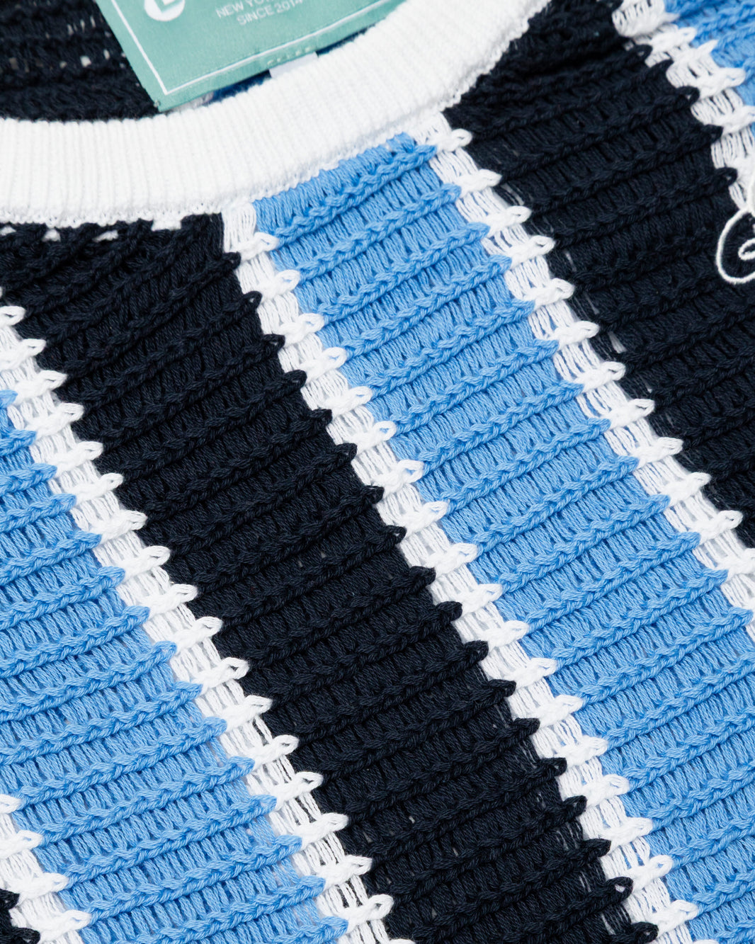 Striped Script Knit T-Shirt