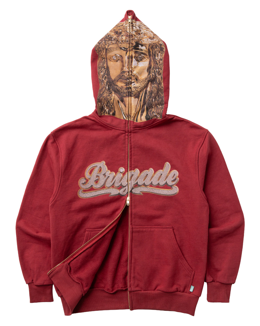 Jesus Piece Full Zip Hoodie – Brigade USA