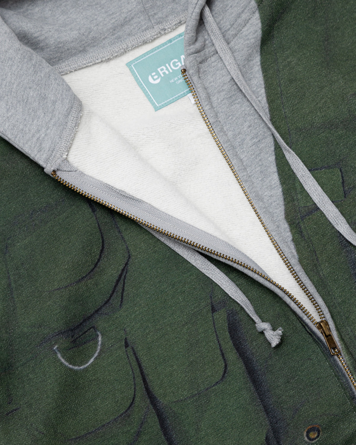 Tromp-L'oeil Vest Zip Hoodie