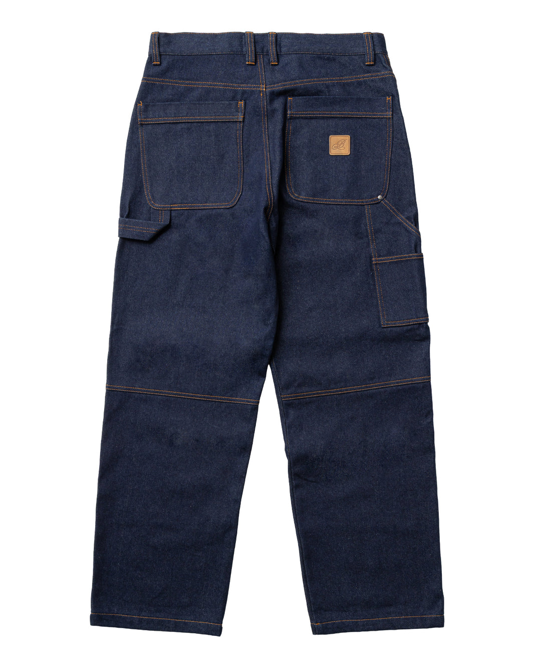 Raw Denim Double Knee Carpenter Pants