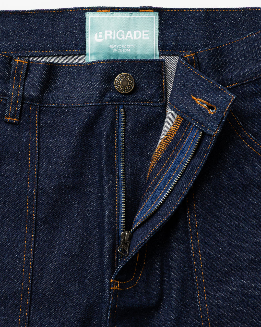 Raw Denim Double Knee Carpenter Pants