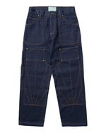 Raw Denim Double Knee Carpenter Pants