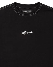 Contrast Stitch Script Logo T-Shirt