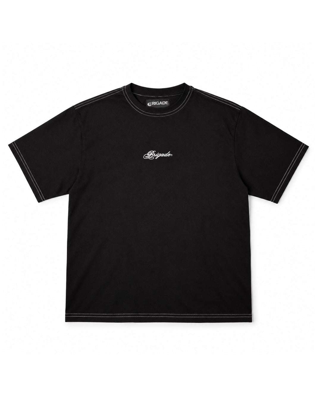 Contrast Stitch Script Logo T-Shirt