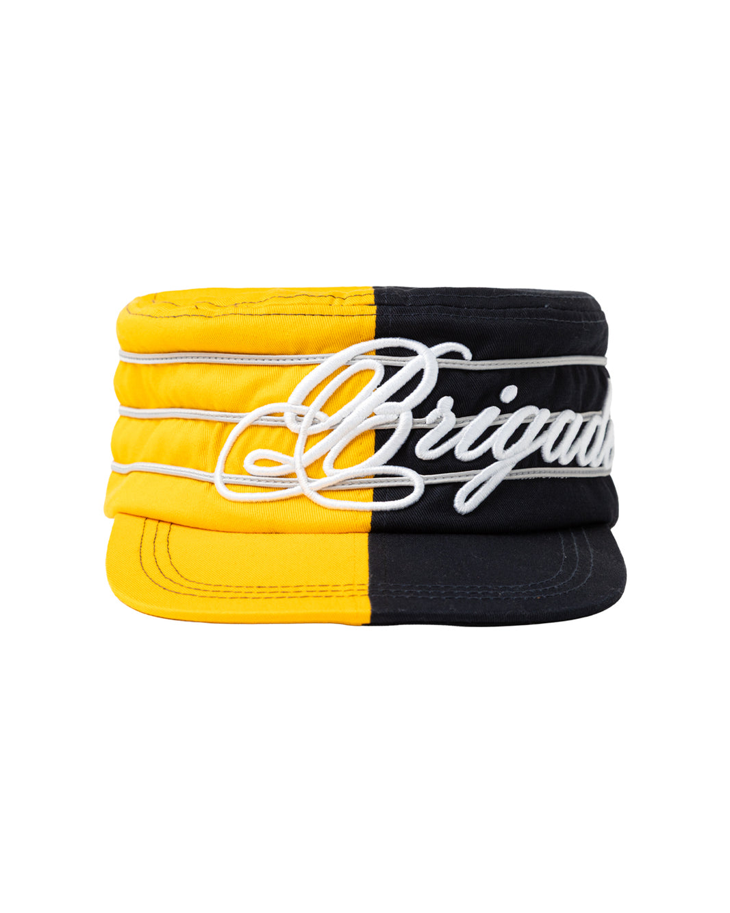 Split Script Pillbox Hat