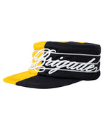 Split Script Pillbox Hat