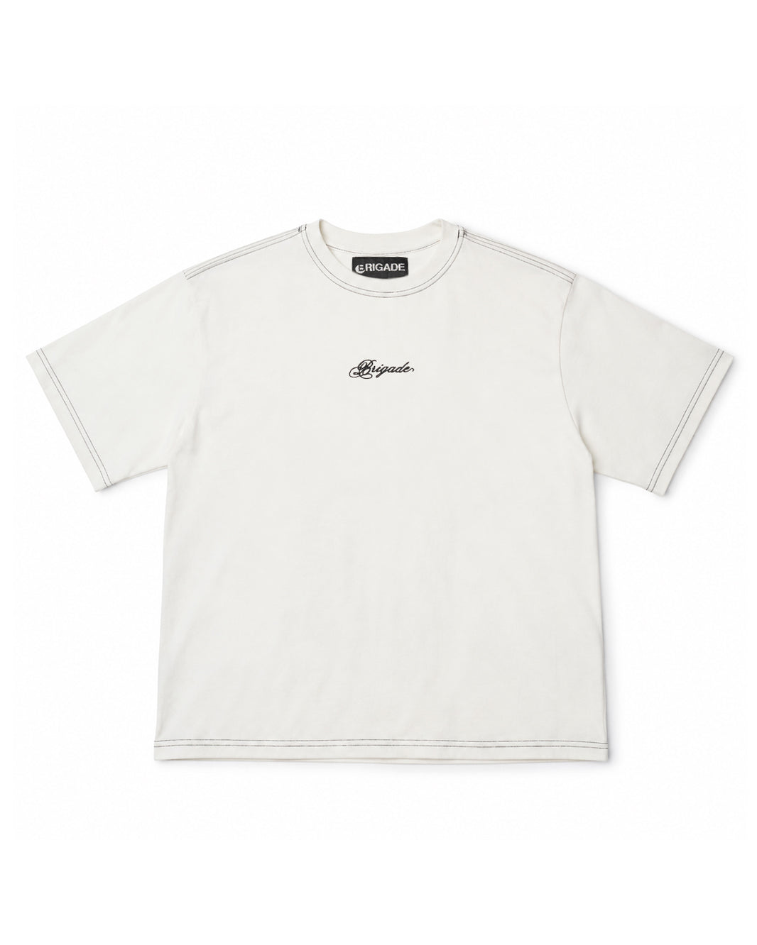 Contrast Stitch Script Logo T-Shirt
