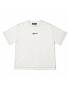 Contrast Stitch Script Logo T-Shirt