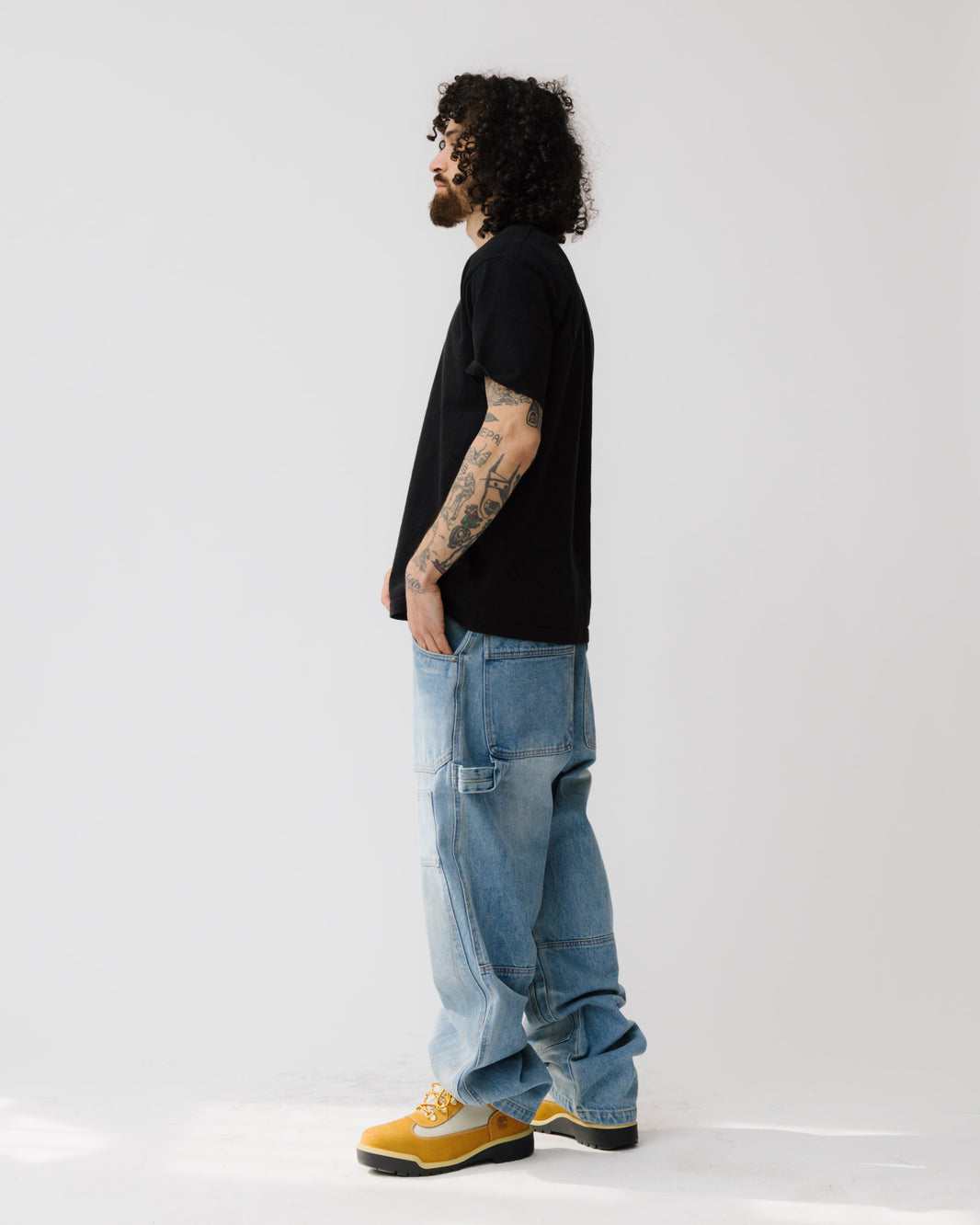 Double Knee Denim Carpenter Pants