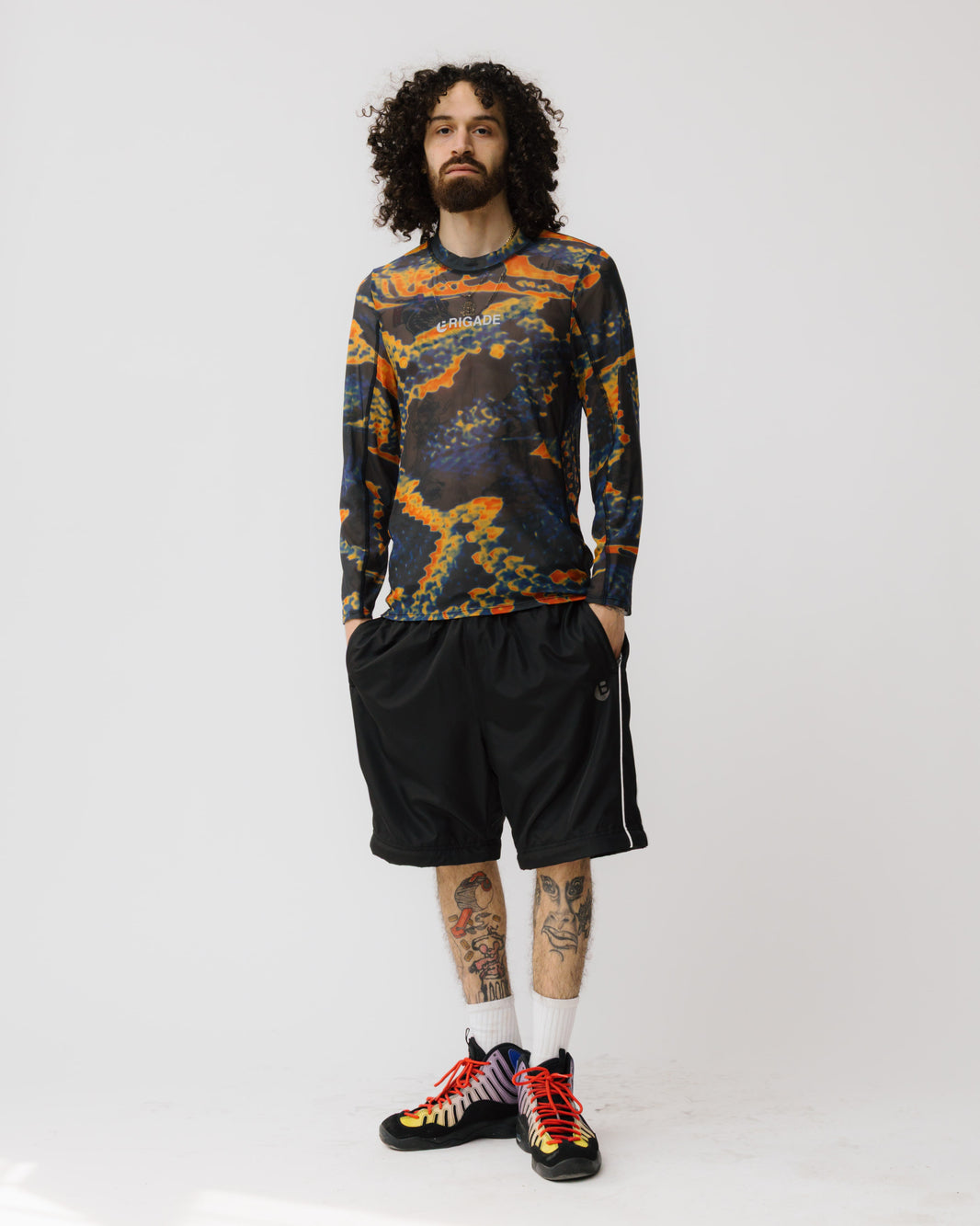 Snakeskin Mesh Running Shirt