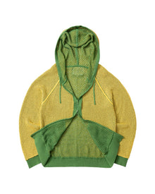 Double Layer Mesh Knitted Hoodie