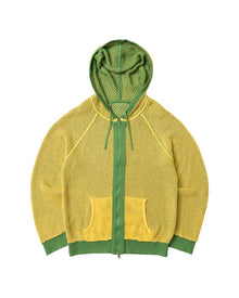 Double Layer Mesh Knitted Hoodie