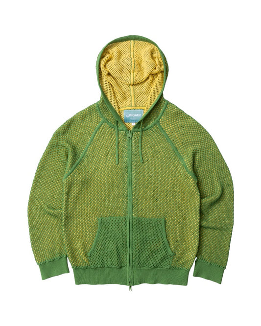 Double Layer Mesh Knitted Hoodie