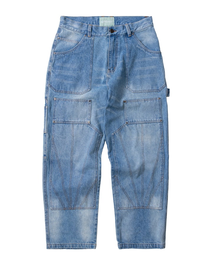 Double Knee Denim Carpenter Pants