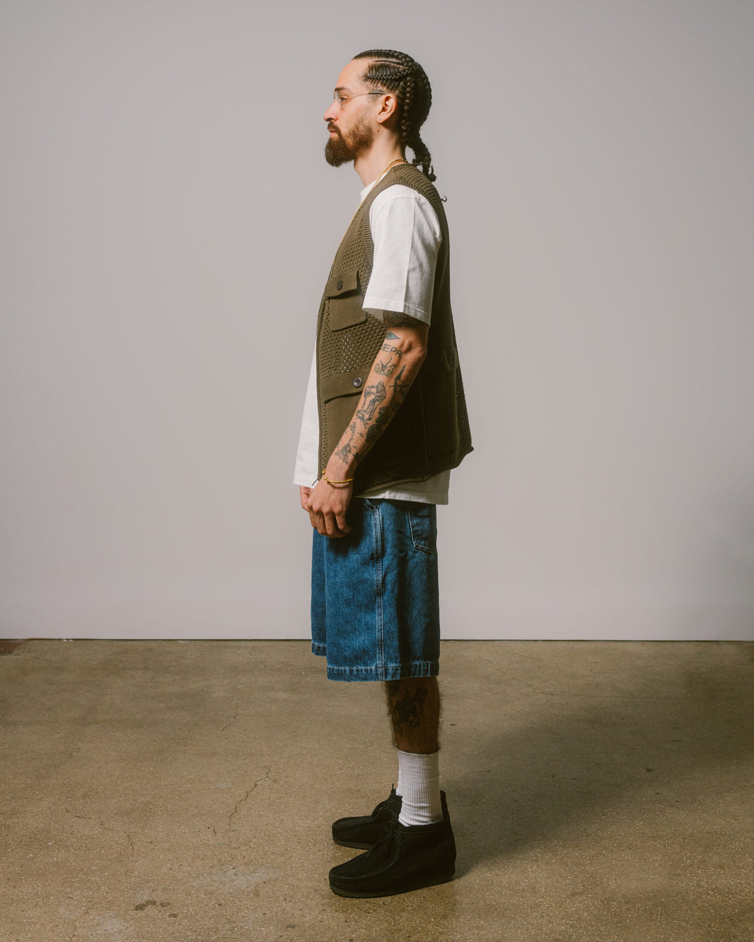 Mesh Knit Utility Vest