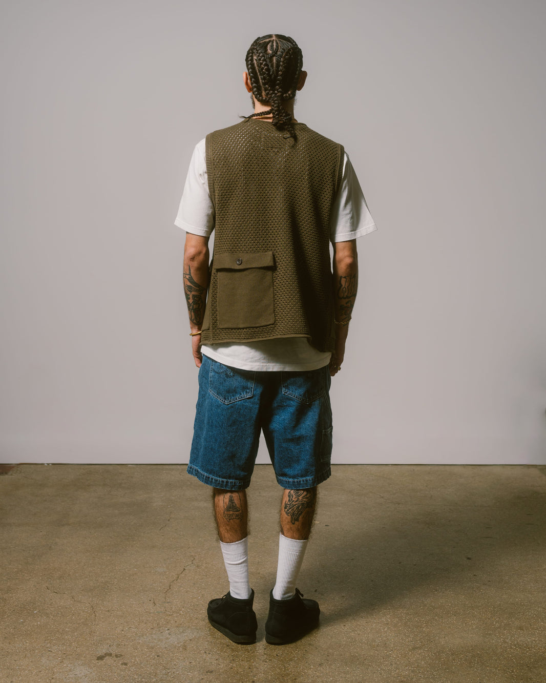 Mesh Knit Utility Vest