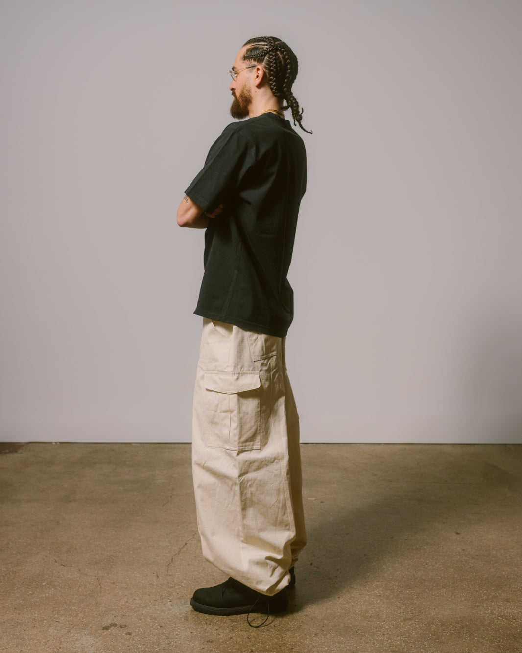Double Split Knee Cargo Pants