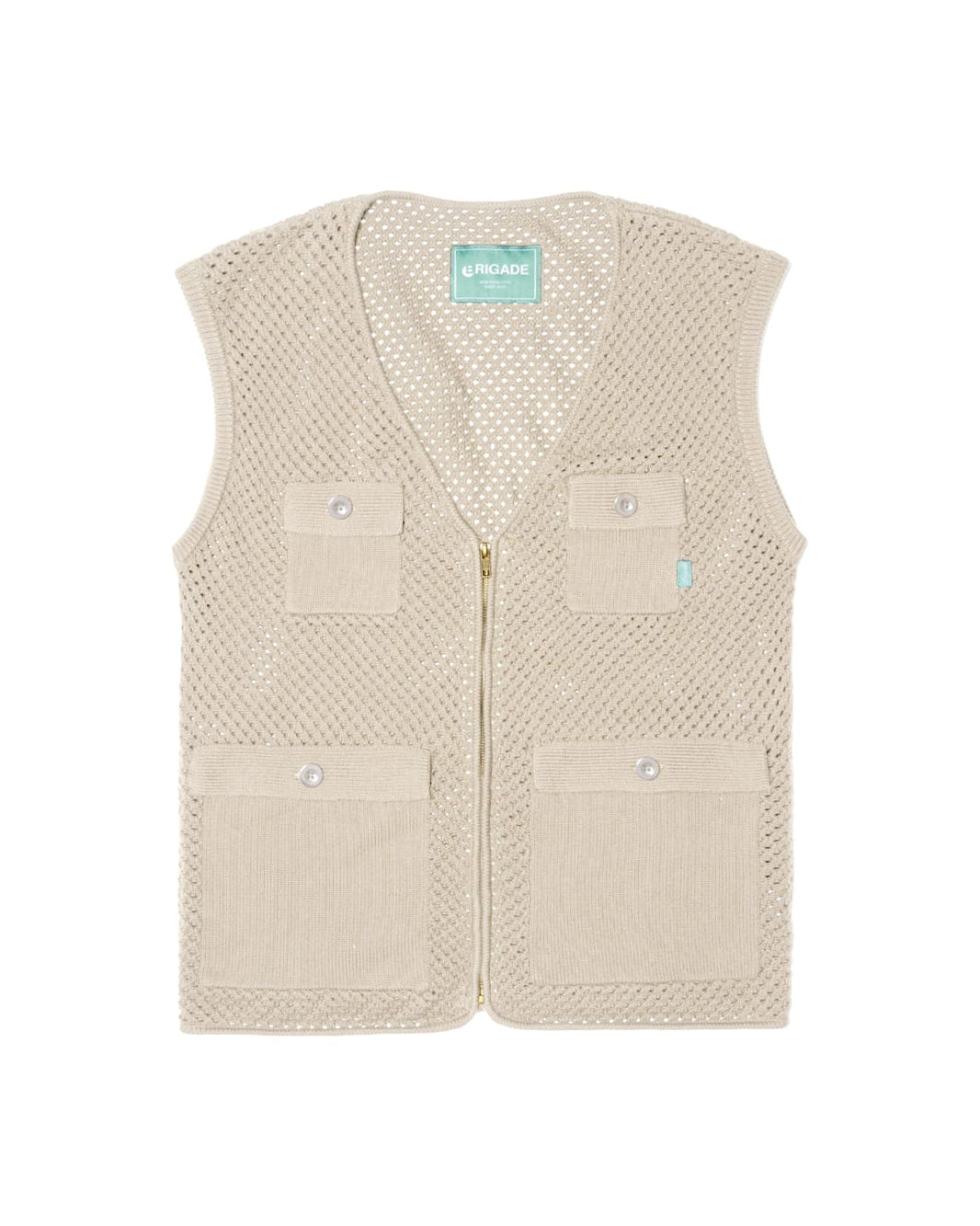 Mesh Knit Utility Vest