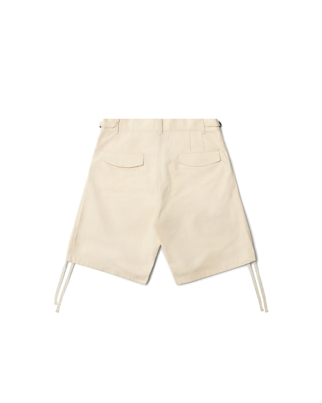 Cream Wide Cargo Shorts