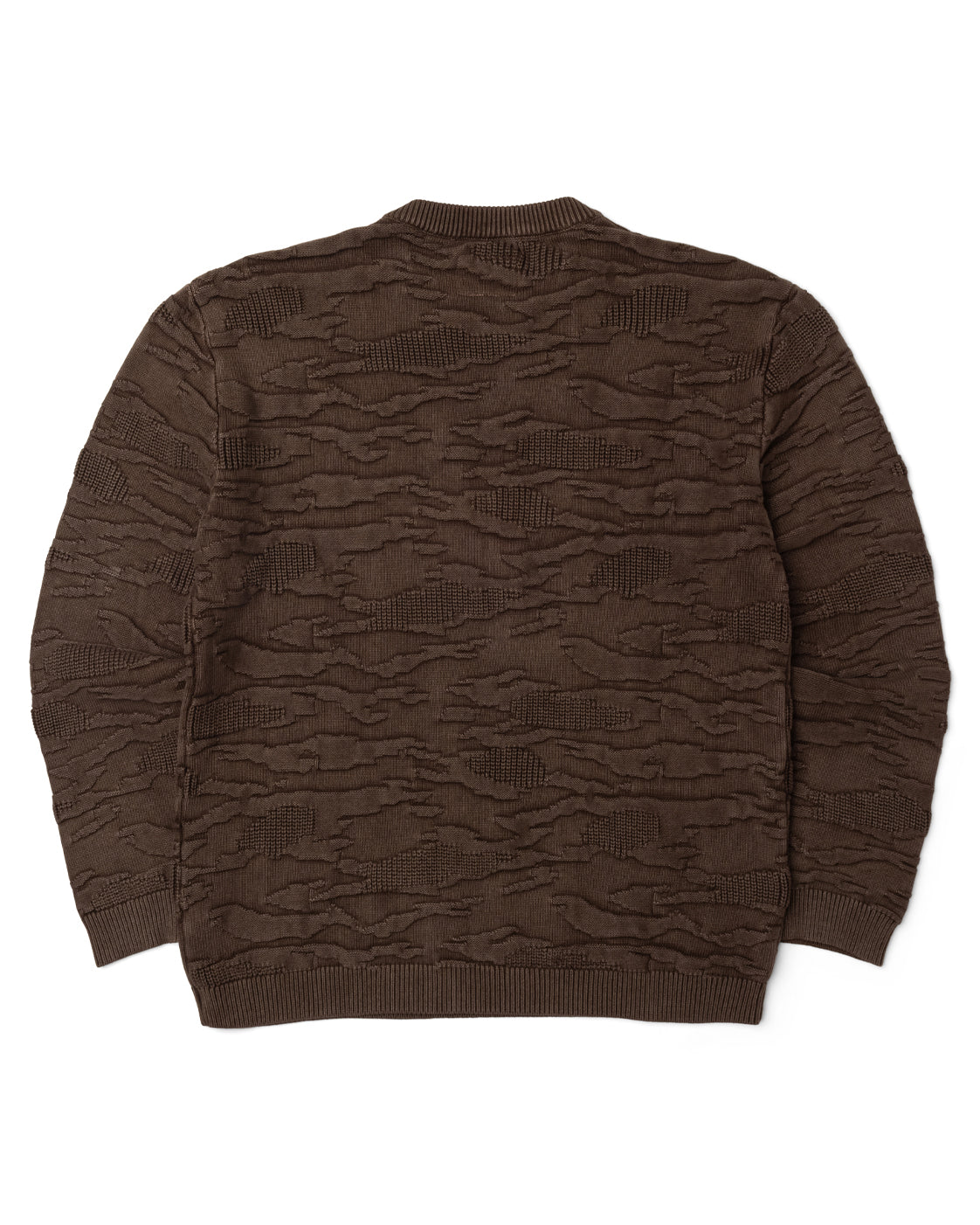 3D KNIT CAMO SWEATER