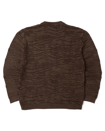 3D KNIT CAMO SWEATER