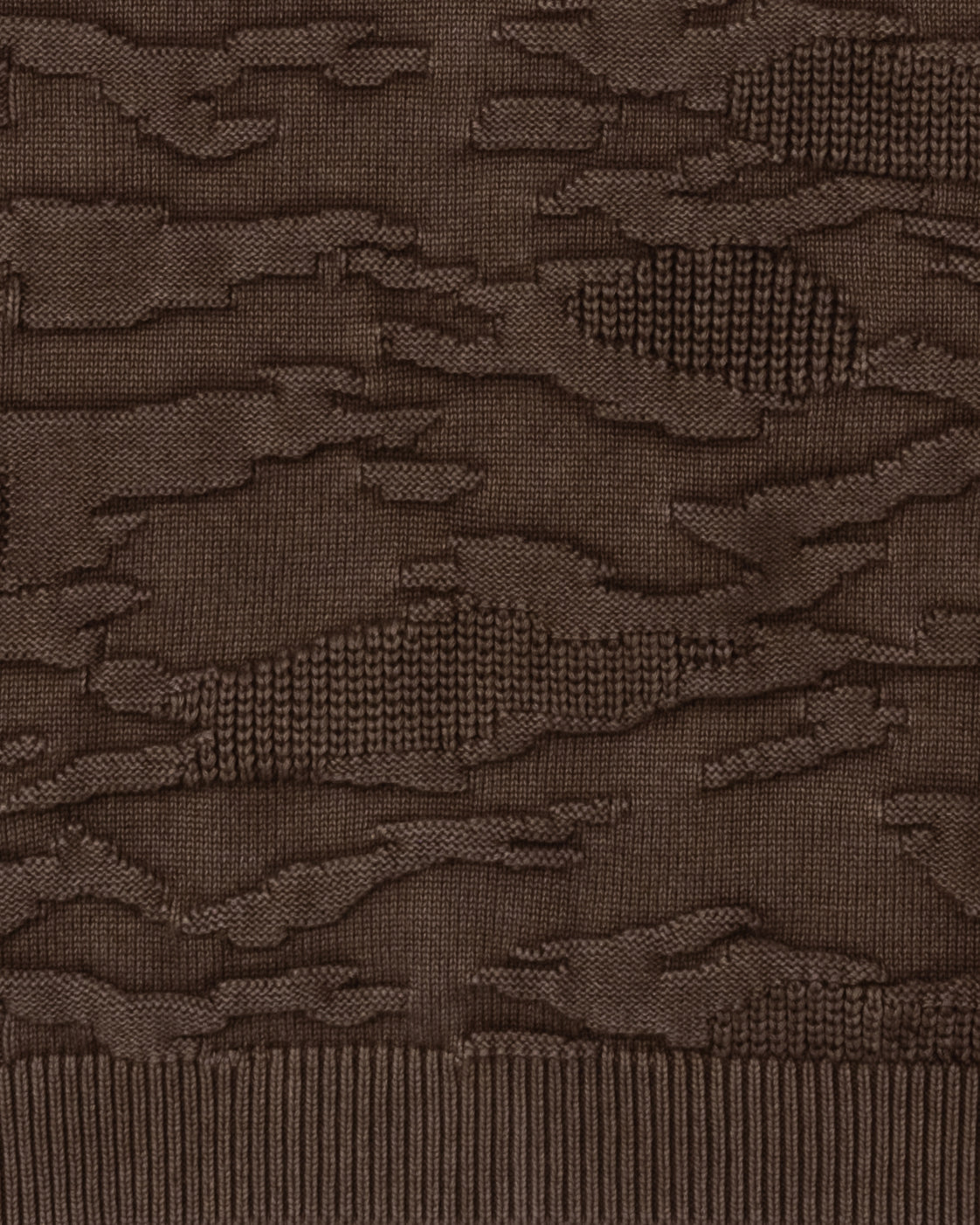 3D KNIT CAMO SWEATER