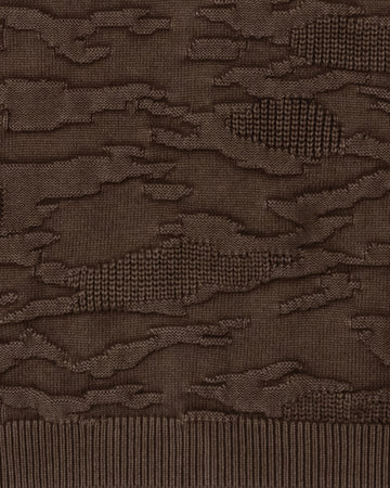 3D KNIT CAMO SWEATER