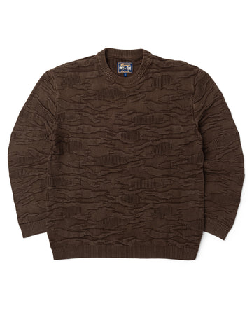 3D KNIT CAMO SWEATER