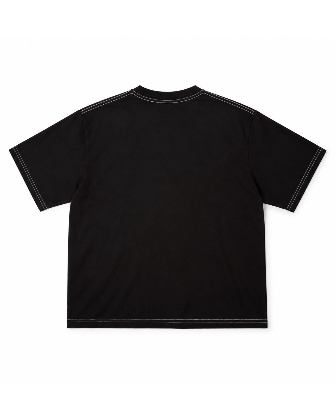 CONTRAST STITCH SCRIPT LOGO TEE