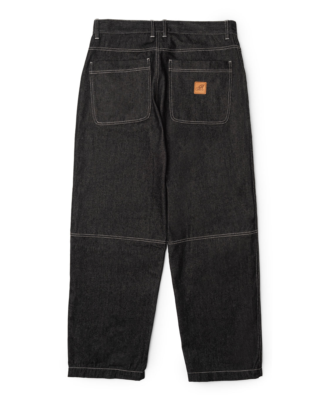 RAW DENIM QUILTED DOUBLE KNEE JEANS