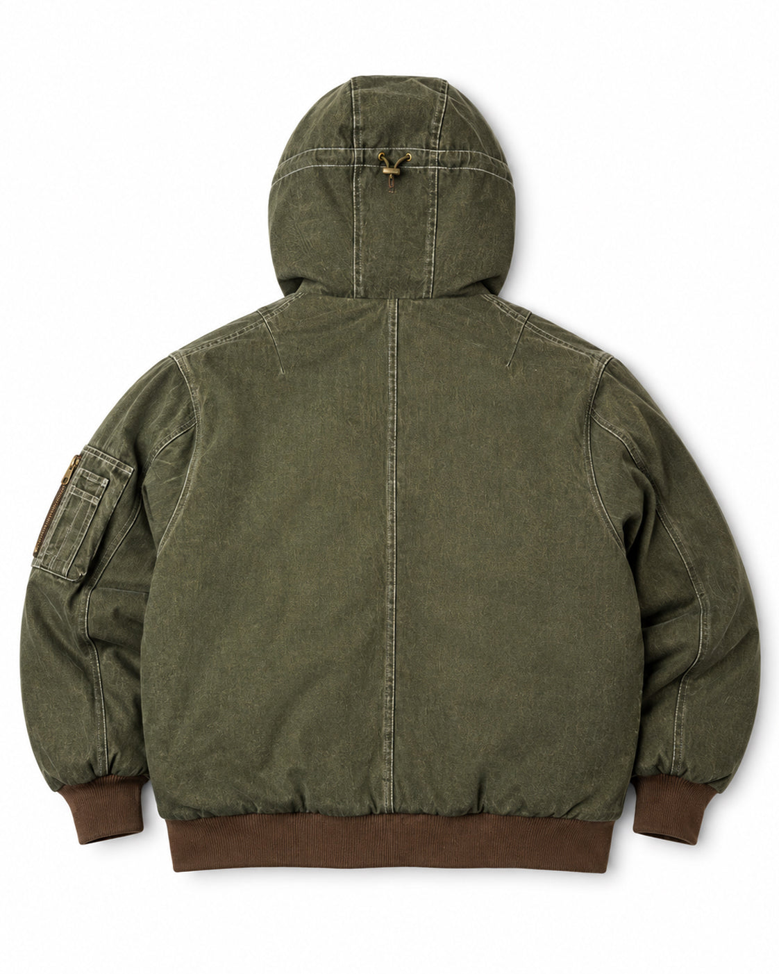 DUFFLE CLASP DENIM BOMBER JACKET