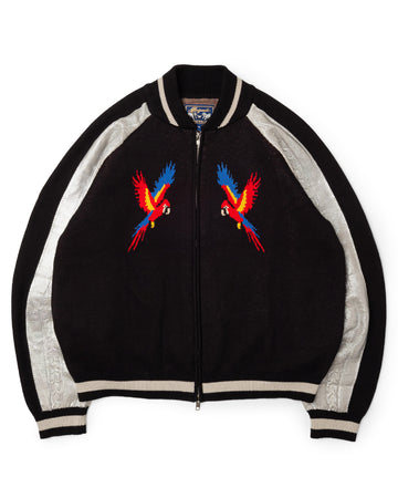 Knit Sukajan Bomber Jacket
