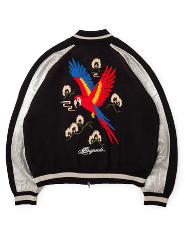 Knit Sukajan Bomber Jacket