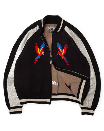 Knit Sukajan Bomber Jacket