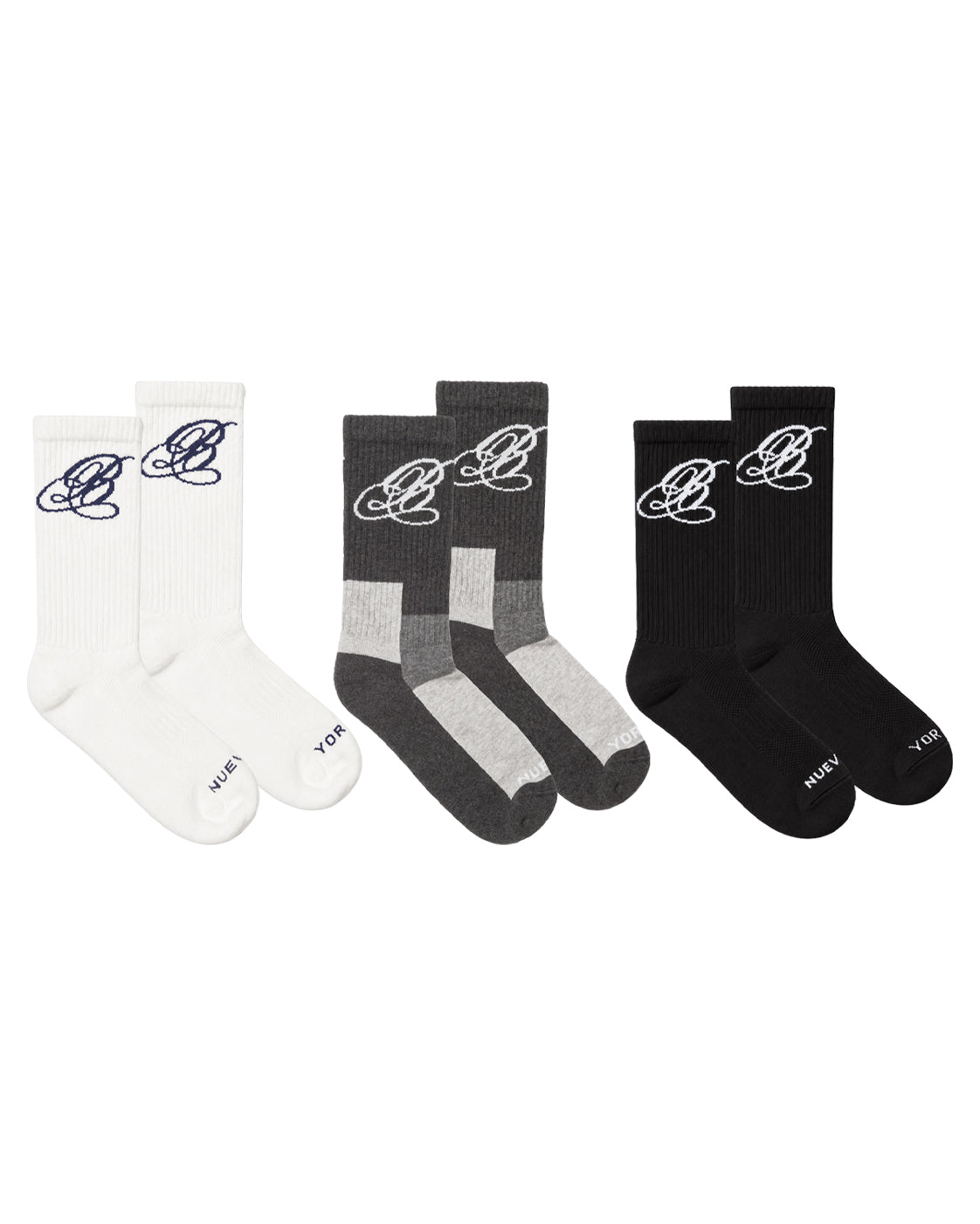 SCRIPT LOGO SOCKS (3-PACK)