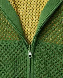Double Layer Mesh Knitted Hoodie