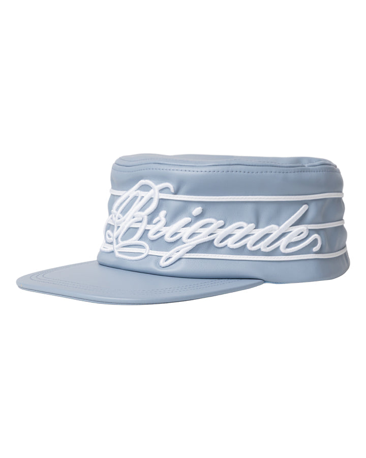 Leather Pillbox Hat