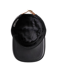Leather Pillbox Hat