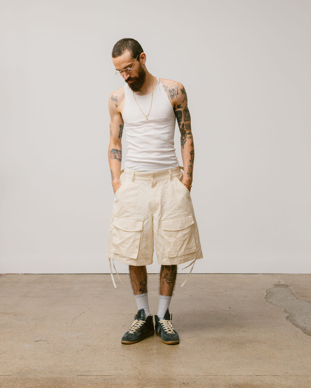 Wide Cargo Shorts