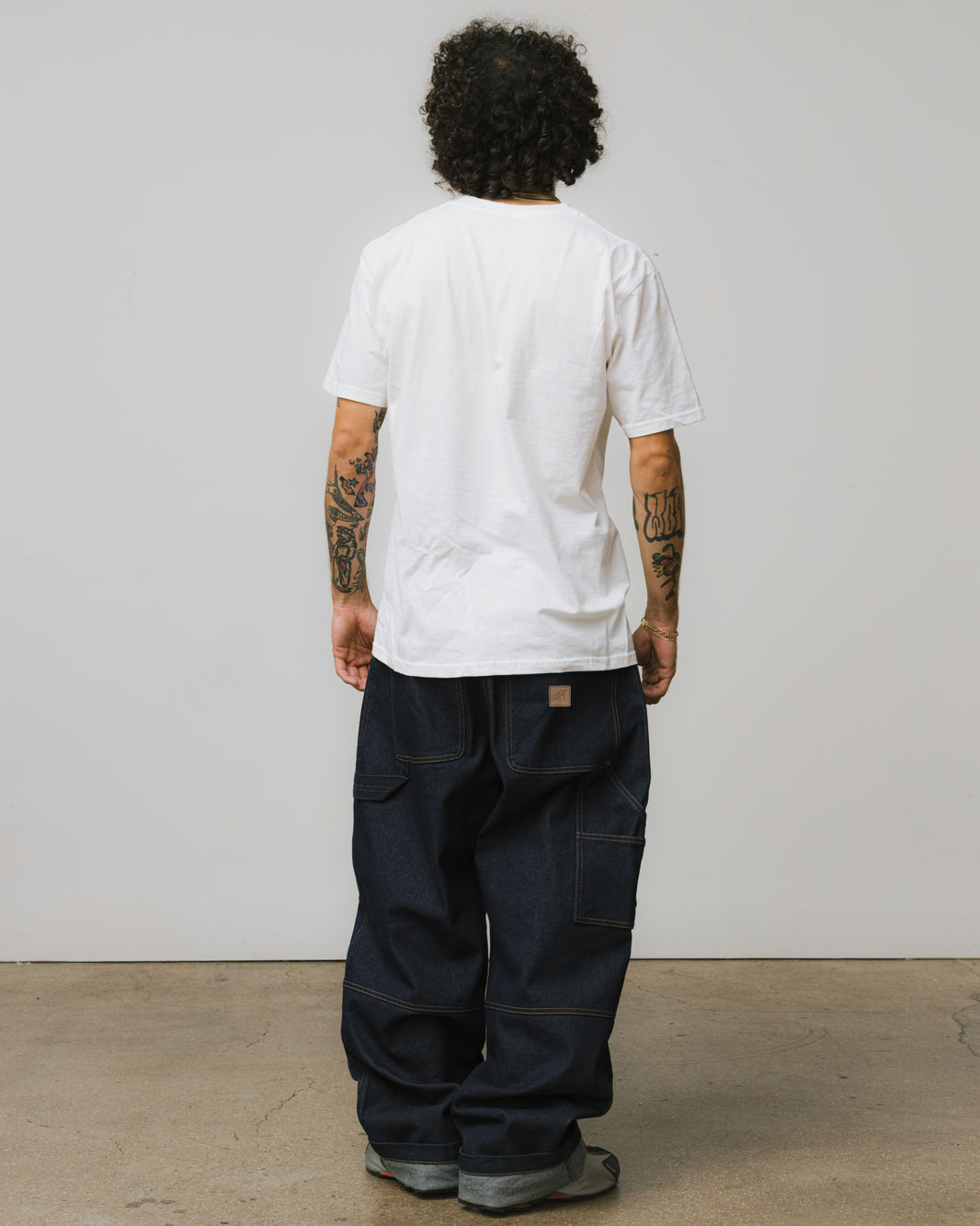 Raw Denim Double Knee Carpenter Pants