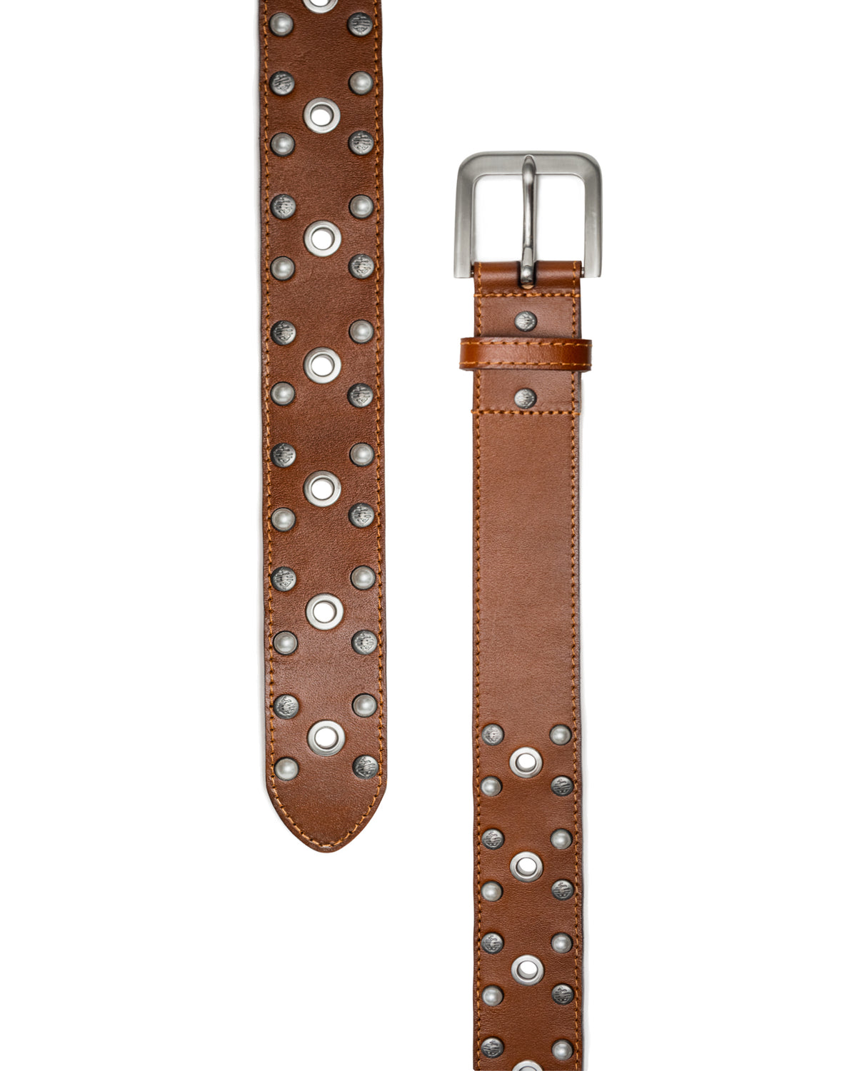 Brown FW24 Studded Belt