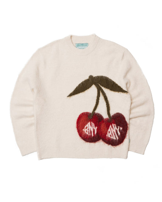 BNY Cherry Mohair Knit Sweater
